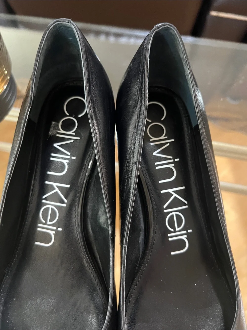 Calvin Klein Black Pointed-Toe Women's Pumps